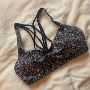 Lululemon Free To Be Bra, jacquard black size 6